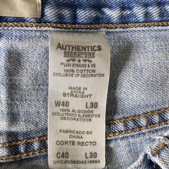 Levi Strauss & Co Authentic Signature Straight jeans W40xL30 - Picture 5 of 12